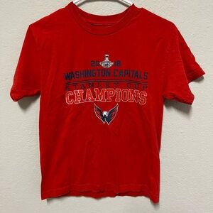 Youth Washington Capitals 2018 Stanley Cup Champions Red Tee